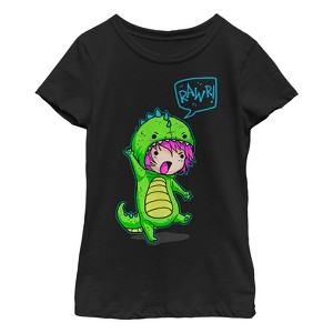 Girl's Lost Gods Halloween Dinosaur Costume T-Shirt - 1 of 3