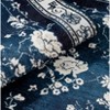 Maxax Non-Slip Machine Washable Blue Cream Area Rug For Living Room, Hallway Runner, Entryway Rug - 4 of 4