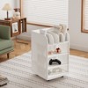 NicBex Mobile Kitchen Island Cart Kitchen Carts on Wheels with Storage, 4-Tier Shelves and Spice Rack for Kitchen - 4 of 4