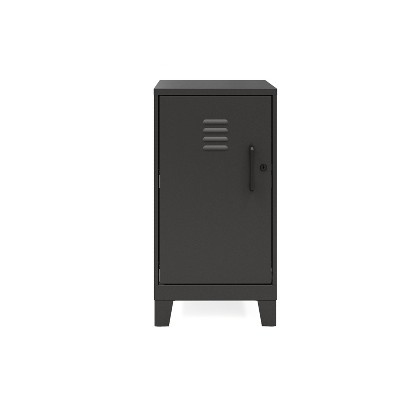 Black Metal 30.5" High Storage Locker Cabinet