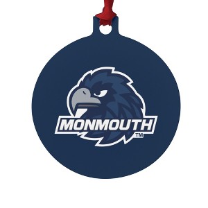 Monmouth University Official Hawks Logo Aluminum Holiday Christmas Tree Ornament - 1 of 4