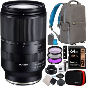 Tamron 18-300mm F3.5-6.3 Di III-A VC VXD Lens for Sony E-Mount APS-C B061 Bundle - 1 of 4