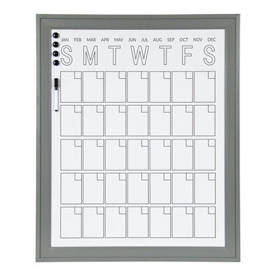 framed erase dry calendar target