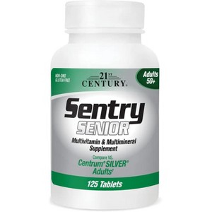 21st Century Sentry Senior - Adults 50+ 125 Tablets. - 1 of 3