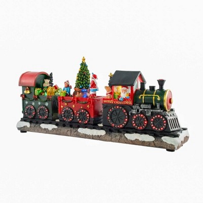 15.94"x3.94"x7.48" Animated with LED Lights and Music Polyresin AC Adapter 3 way Switch