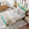 King Size Platform Bed Frame with Charging Station and LED Lights, King Bed Frame with Velvet Storage Headboard, Noise Free - 4 of 4