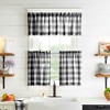 Elrene Farmhouse Living Buffalo Check Kitchen Tier Window Curtain Set of 2 - Elrene Home Fashions - 2 of 3