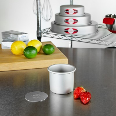 3x3 Inch Silver Round Non-Stick Aluminum Cheesecake Pan