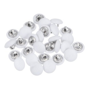 Unique Bargains Suit Dress Blouse Aluminum Fabric Cloth Covered Sewing Buttons 30 Pcs - 1 of 4