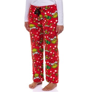 Seven Times Six Dr. Seuss The Grinch Pajama Pants Women's Max and Presents Lounge Bottoms - 1 of 4