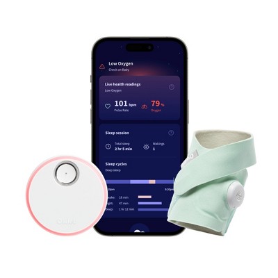 Owlet Dream Sock - FDA-Cleared Smart Baby Monitor with Live Health Readings and Notifications