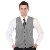 Gioberti Men's V-Neck Button Down Knitted Cardigan Vest - 2 of 3
