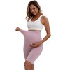 INSPIRE CHIC Women's High Waist Maternity Thigh Slimmers Belly Support Soft Pregnancy Butt Lifter Control Panties - 4 of 4