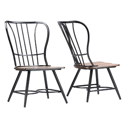 Black metal industrial cheap chairs