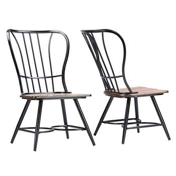 Longford Industrial Dining Chair (Set Of 2) - Baxton Studio