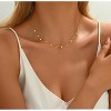 Colorful Beaded Necklace - Freshwater Pearl & Evil Eye Pendant, Stainless Steel 18K Gold Plated Y2K Trendy Jewelry for Women & Teen Girls - 2 of 4