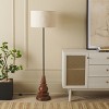 Messina 58" Floor Lamp - FLL3008 - Natural/Black - Safavieh - 3 of 4
