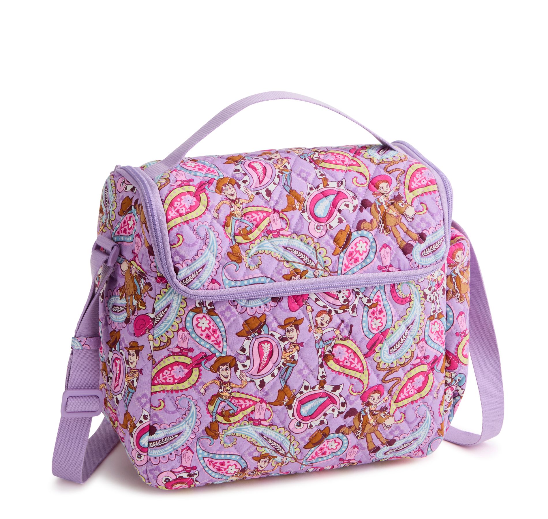 Vera Bradley Women's Outlet Disney Pixar Cotton Lunch Crossbody Bag