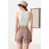 Slickblue Women's High Waist 6" Biker Shorts, Tapered Waist, Supportive Fit, Activewear, Size XS-L - 3 of 4