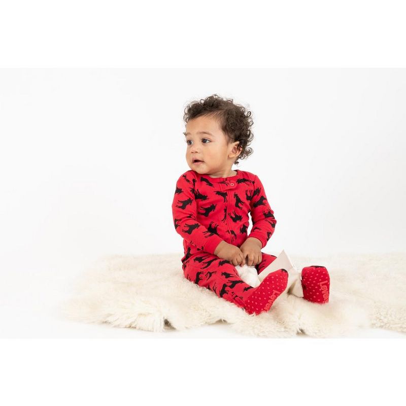 Leveret Footed Cotton Christmas Pajamas, 3 of 5