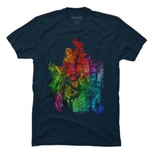 Adult Design By Humans Zen Botanical Rainbow Pride By EdgeWaresT-Shirt - 1 of 2