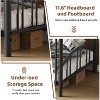 Nasitip Metal Bunk Bed Twin Over Twin, Heavy Duty Bunkbeds Frame with Arched Guardrail and Safety Ladder,Space-Saving, No Box Spring Needed - 4 of 4