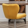 PAGED Modern Upholstered Bar Stools with Footrest, Adjustable Swivel Bar Chairs with Thick Foam Padded for Kitchen Island, Pub, Set of 2 - 4 of 4