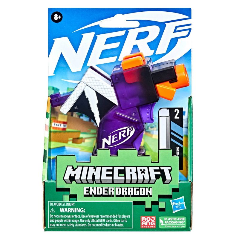 NERF MicroShots Minecraft Ender Dragon Blaster, 3 of 8