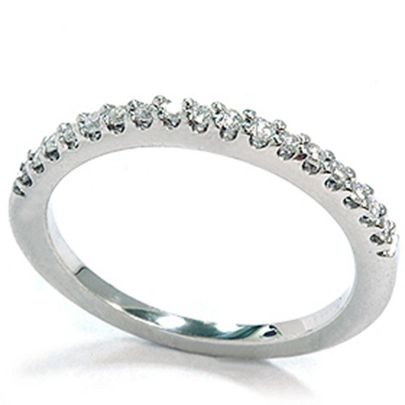 Pompeii3 14K White Gold VS Diamond Wedding Anniversary Ring, 3 of 5