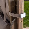 Gulches Set of 2 Beach Sling Chair, Patio Chair for Patio, Outdoor, Garden, Poolside - Gray - 3 of 4