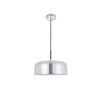 Elegant Lighting Gabe 1-Light Black Pendant with Clear Seeded Glass Shade - 3 of 4