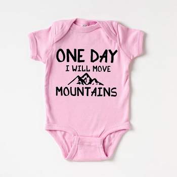 The Juniper Shop One Day I Will Move Mountains Baby Bodysuit