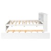 YOOCOZZ Full Size Platform Bed with Trundle and Bookcase - 4 of 4