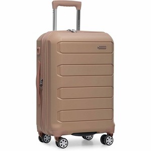 Traveler's Choice Pagosa Set Valigie Rigide 2 Pezzi: Espandibili, Indistruttibili, Gialle, Con Serratura TSA E Porta USB