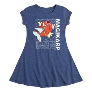 Girls' - Pokémon - Magikarp Fit & Flair Cap Sleeve Dress - 1 of 3