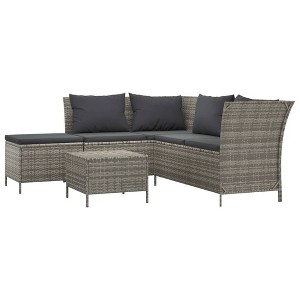 vidaXL Garden Lounge Set Grey - 1 of 4