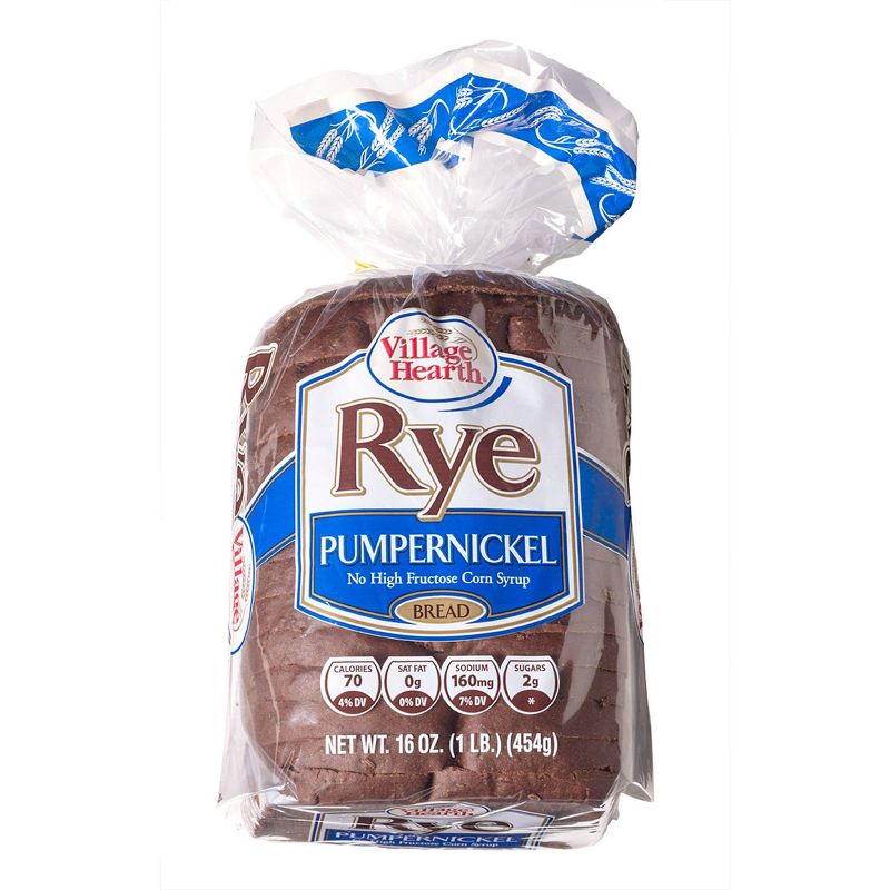 Village Hearth Pumpernickle Rye Bread - 16oz, 1 of 5