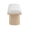 Meridian Furniture,Pavilion Boucle Fabric Bench - 3 of 4