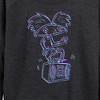 Women's - Hey Arnold! - 3D Arnold Lightweight French Terry Wide Neck Long Sleeve Shirt - 2 of 4