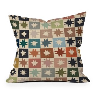 Deny Designs 20"x20" Cassidy Rae Marietta Kaleidoscope Star Throw Pillow - 1 of 4