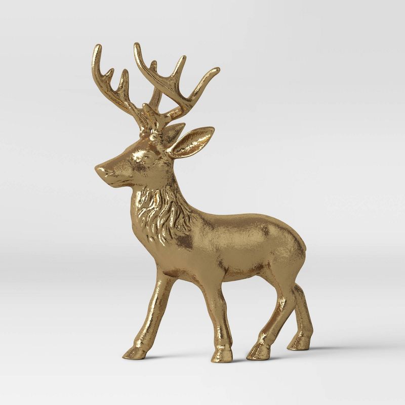 Cast Brass Standing Deer - Threshold&#8482;, 5 of 7