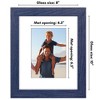 Americanflat Wide Molding Picture Frame with Mat - 2 of 4