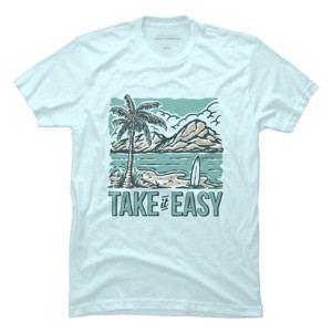 Men's Design By Humans Take it easy By Alexgunawan7390 T-Shirt - 1 of 3