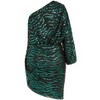 Women's Plus Size Sequin Stripe Dress - emerald | CITY CHIC - 3 of 4
