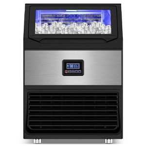 RAPSUAR 22.8 in. 300 LBS./24 H Half Size Cubes Built in/Freestanding Ice Maker With Self-Cleaning - 1 of 4