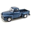1953 Ford F-100 Pickup Dark Blue 1/18 Diecast Model Car by Road Signature - 2 of 4