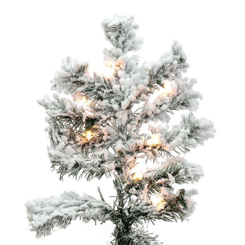 Vickerman Flocked Alaskan Artificial Christmas Tree, 2 of 6