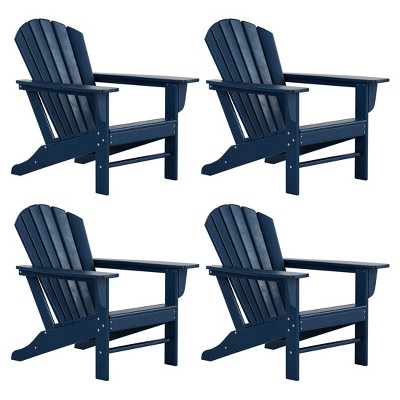 WestinTrends Dylan HDPE Outdoor Patio Adirondack Chair (Set of 4)