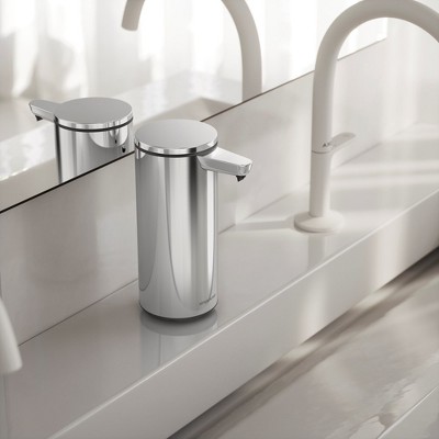 Polished Stainless Steel Touch-Free Liquid Soap Dispenser