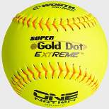 Worth 12" Pro Comp Super Gold Dot XT Slowpitch One Nation Softballs (Dozen)